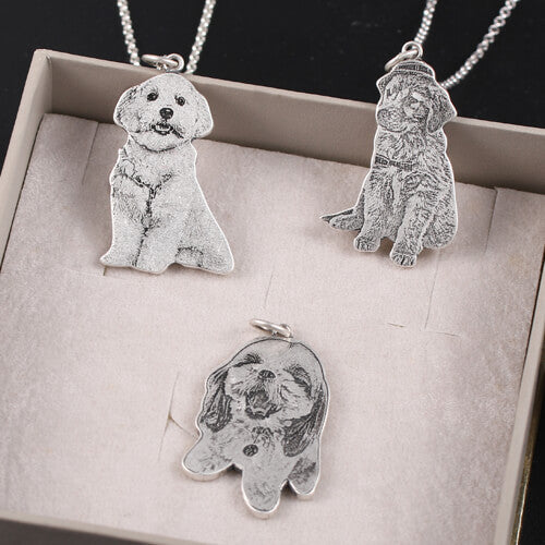 Personalized Photo Necklace Sterling Silver